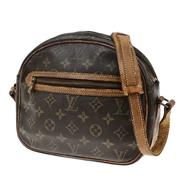 LOUIS VUITTON Senlis Shoulder Bag Monogram Leather Brown France M51222 67YH028 - Picture 1 of 16